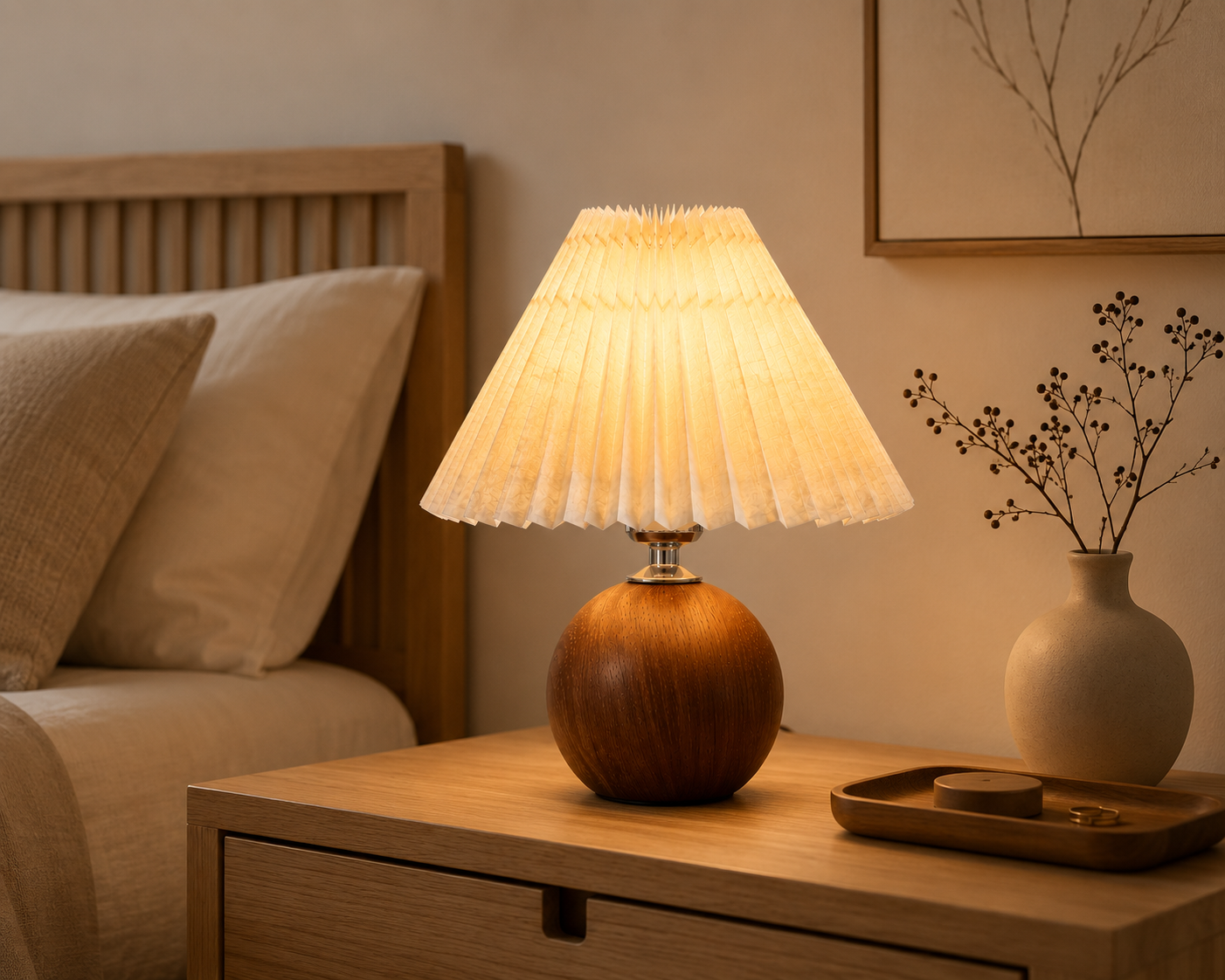 LumiWood™ Tafellamp | Scandinavische LED Tafellamp