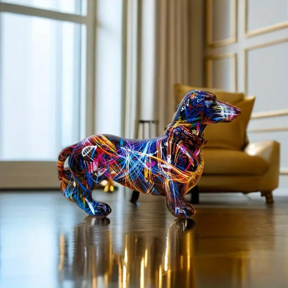 Teckel Pop Art - Kleurrijk Designbeeld
