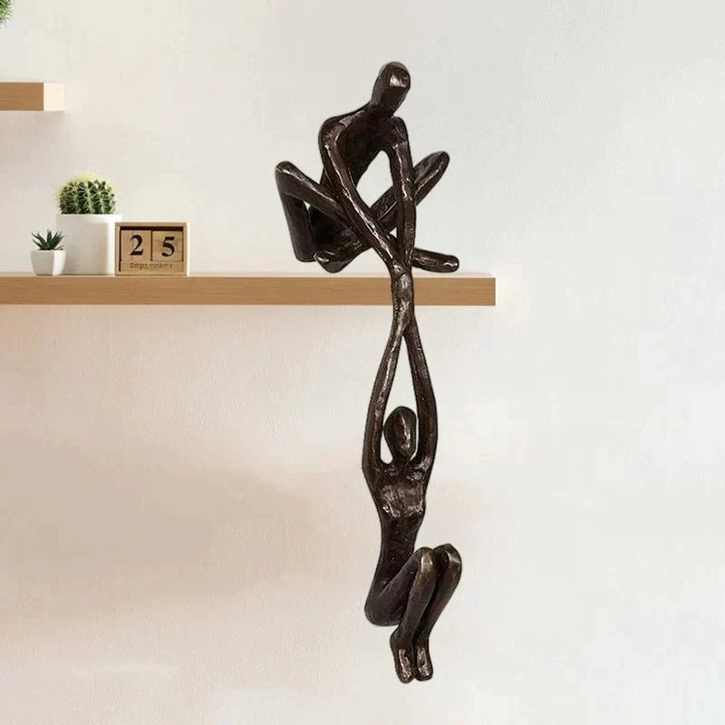 Liefde & Kracht Beeldje met Abstract Design
