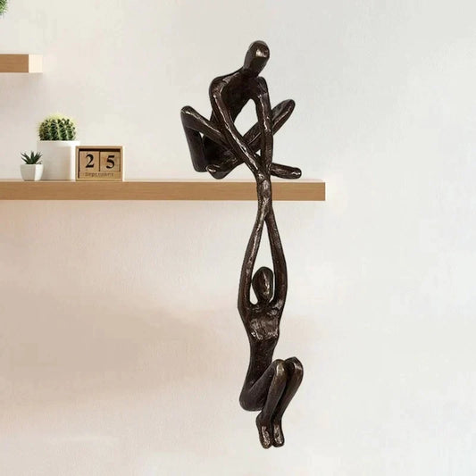 Liefde & Kracht Beeldje met Abstract Design
