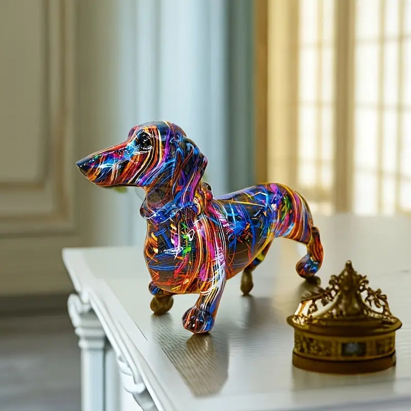 Teckel Pop Art - Kleurrijk Designbeeld