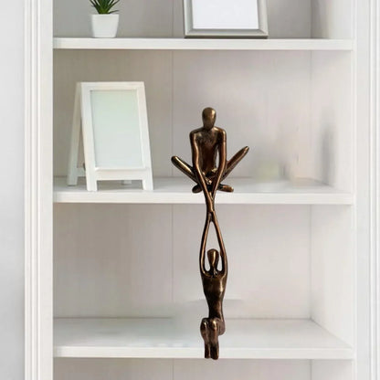 Liefde & Kracht Beeldje met Abstract Design