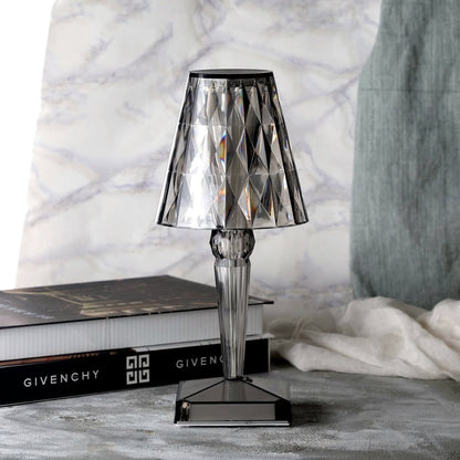 Sprankelende kristallen lamp