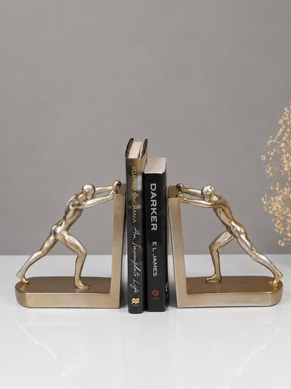 Gold Human Figure Bookends