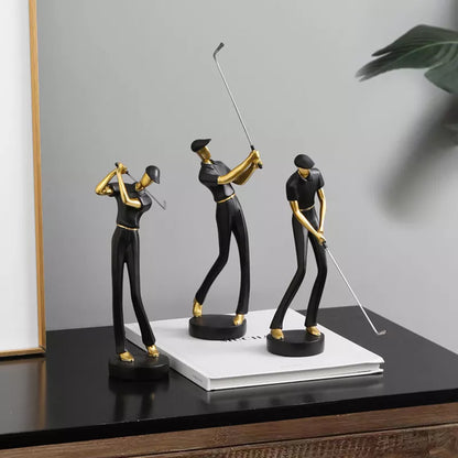 Moderne Golffiguur – Luxe Decoratie van Hars