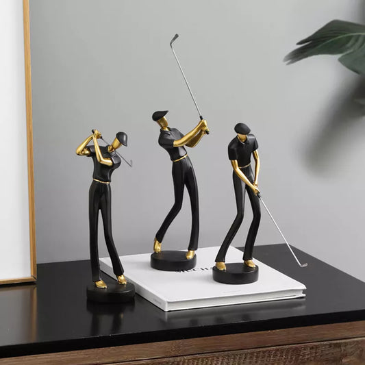 Moderne Golffiguur – Luxe Decoratie van Hars