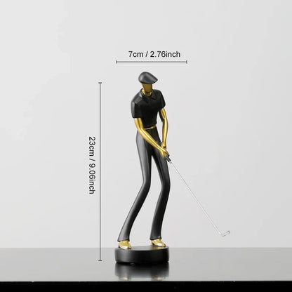 Moderne Golffiguur – Luxe Decoratie van Hars