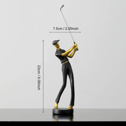 Moderne Golffiguur – Luxe Decoratie van Hars