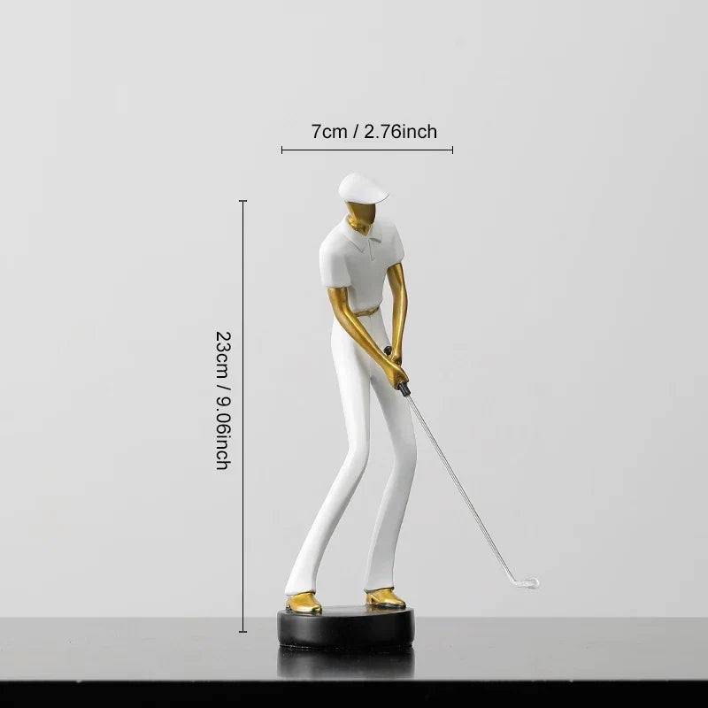 Moderne Golffiguur – Luxe Decoratie van Hars
