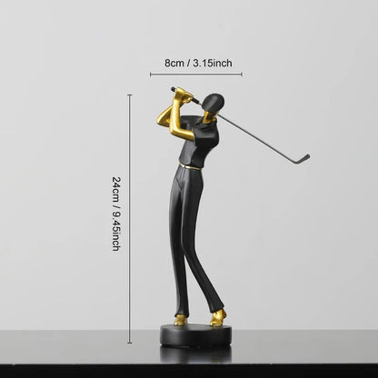Moderne Golffiguur – Luxe Decoratie van Hars