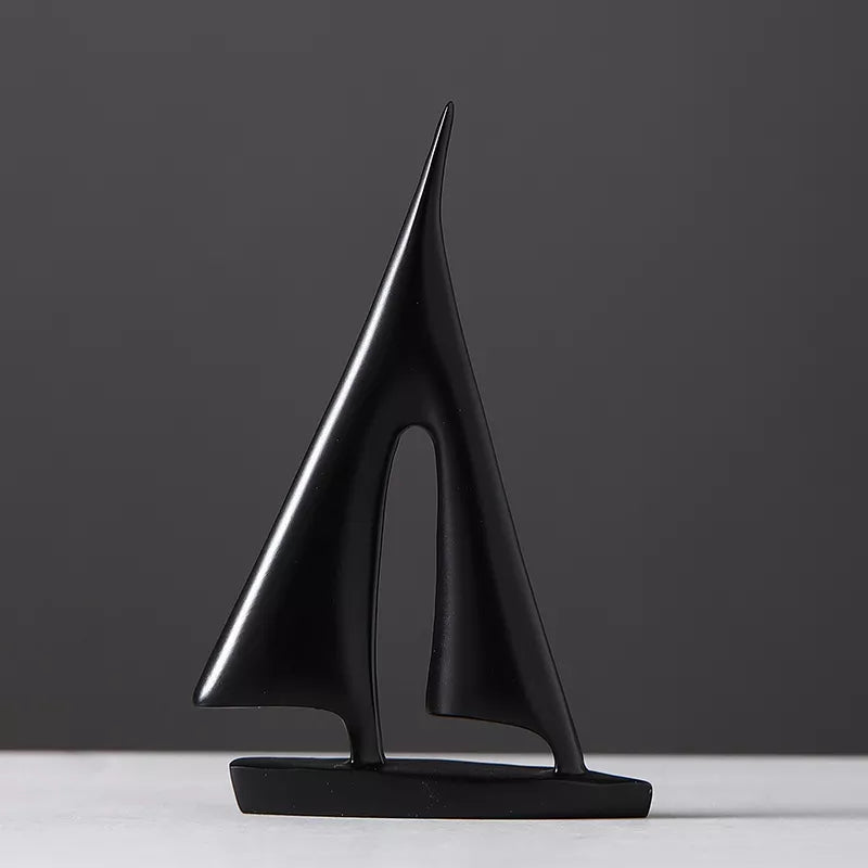 Navaro – Decoratieve zeilboot sculptuur metaal