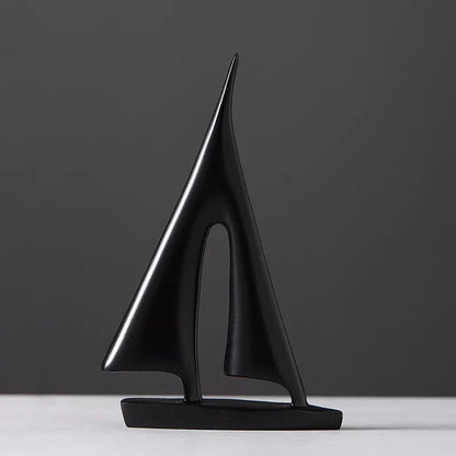 Navaro – Decoratieve zeilboot sculptuur metaal