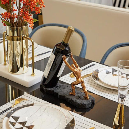LuxeSip – Sculpturale Wijnhouder voor een Elegant Interieur