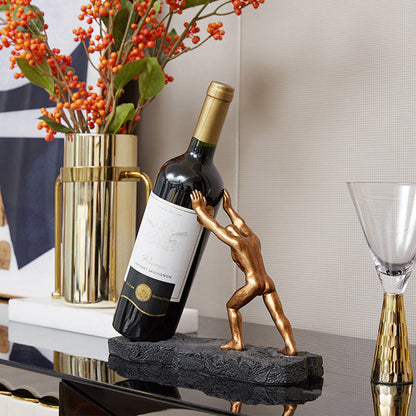 LuxeSip – Sculpturale Wijnhouder voor een Elegant Interieur
