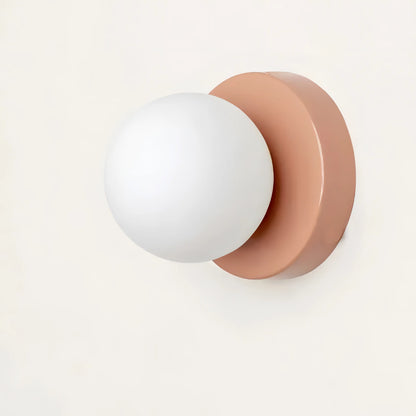 Minimalistische Scandinavische Wandlamp met Glazen Kap