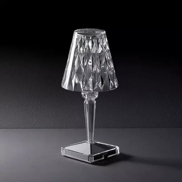 Sprankelende kristallen lamp