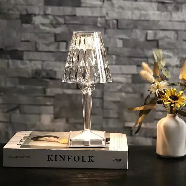 Sprankelende kristallen lamp