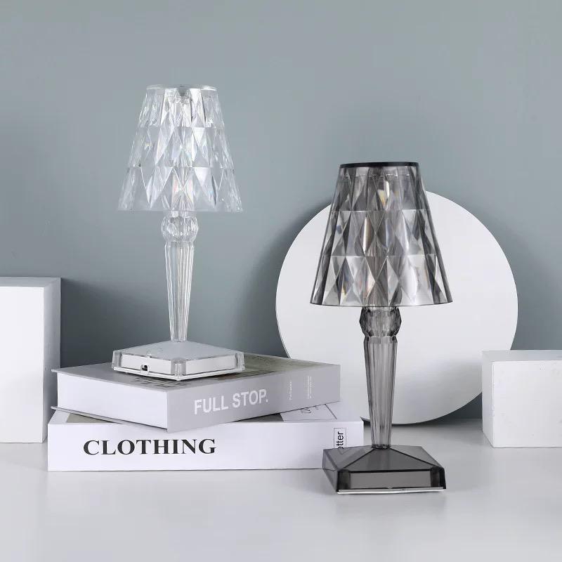 Sprankelende kristallen lamp