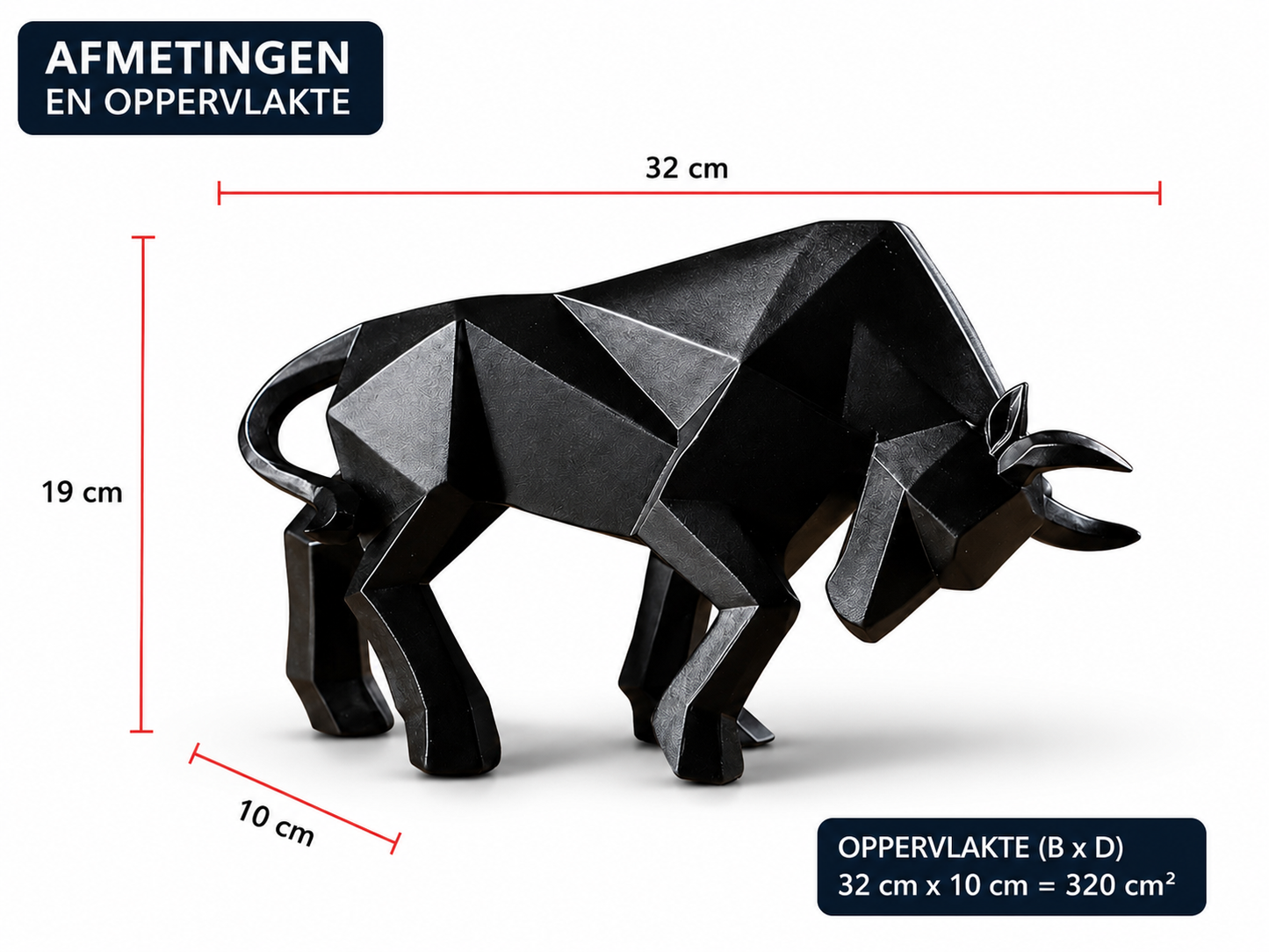 Decoratief Stierenbeeld van Hars