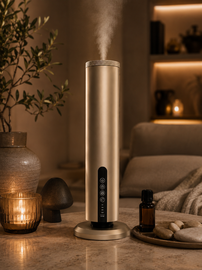 AromaOne™ Pro – Slimme Waterloze Geurdiffuser met Bluetooth voor Grote Ruimtes