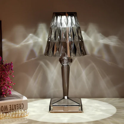 Sprankelende kristallen lamp