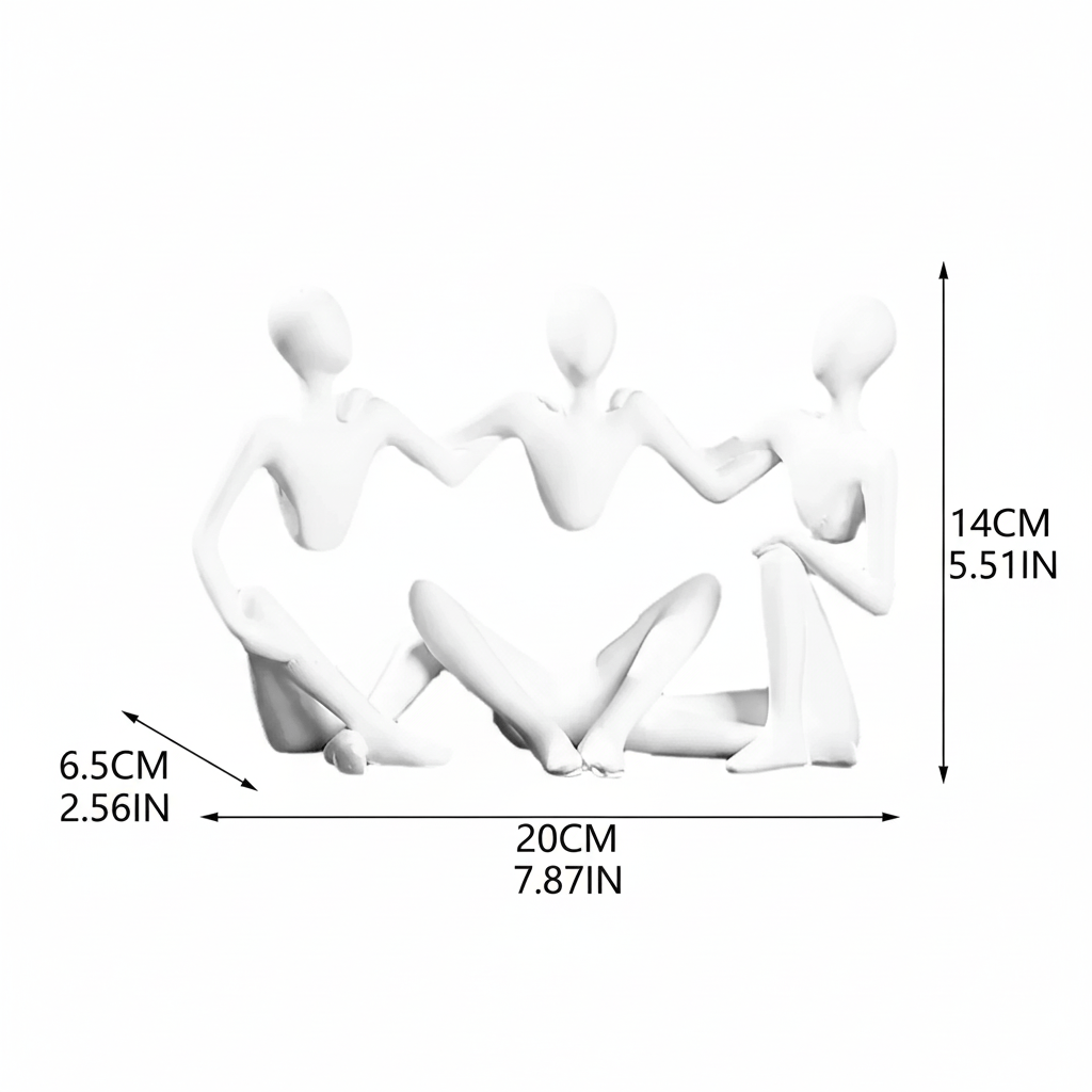 Golden Unity –  Abstracte sculptuur van verbondenheid.