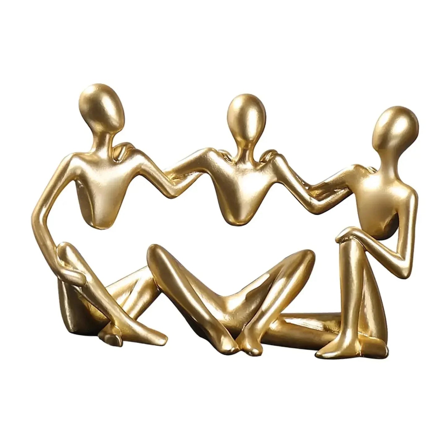 Golden Unity –  Abstracte sculptuur van verbondenheid.