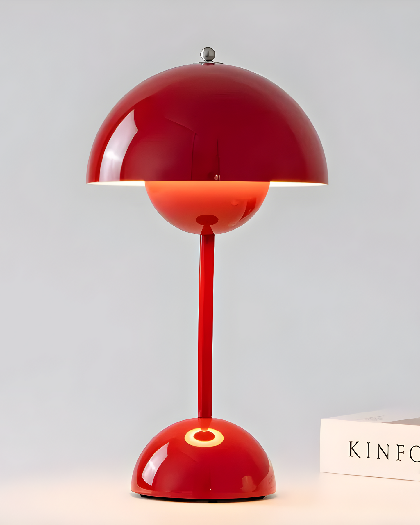 Oplaadbare Tafellamp Scandinavisch - Draadloos Touch Dimbaar, Metaal, 28 cm