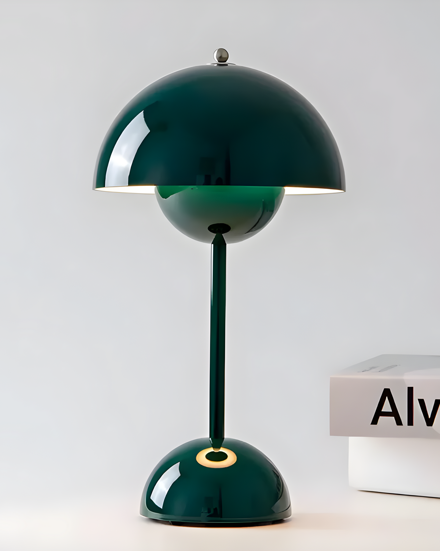 Oplaadbare Tafellamp Scandinavisch - Draadloos Touch Dimbaar, Metaal, 28 cm