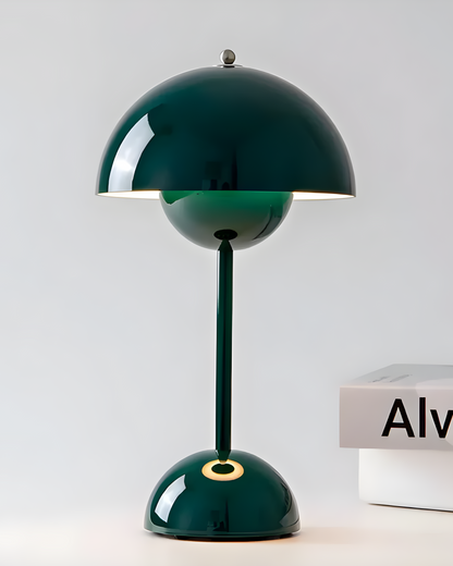 Oplaadbare Tafellamp Scandinavisch - Draadloos Touch Dimbaar, Metaal, 28 cm