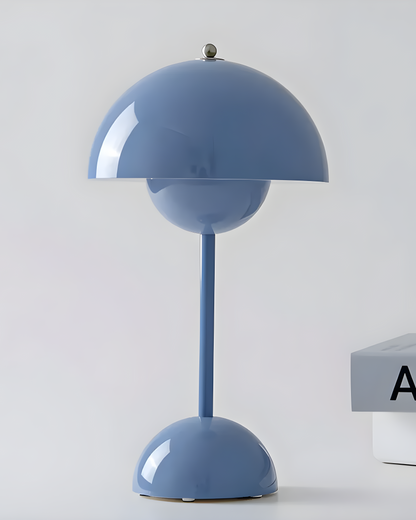 Oplaadbare Tafellamp Scandinavisch - Draadloos Touch Dimbaar, Metaal, 28 cm