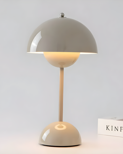 Oplaadbare Tafellamp Scandinavisch - Draadloos Touch Dimbaar, Metaal, 28 cm